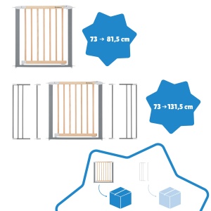 Badabulle Safe & Lock Protectie pentru usa din lemn/metal (73 pana la 81,5 cm) - Img 5
