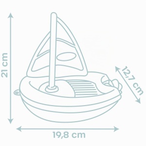 Badeboat Smoby Little Smoby cu Segel si Schaufelrad, Ideal pentru Copii de la 12 luni - Img 6