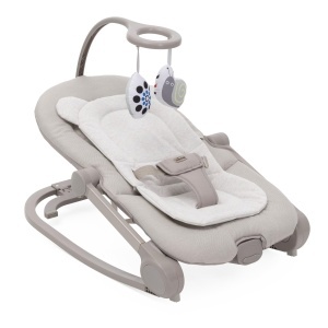 Balansoar Chicco Mia 2-in-1, cu insertie din bumbac organic, muzica si vibratii