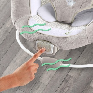 Balansoar pentru bebelusi Ingenuity Twinkle Tails cu vibratii, lumini si melodii - Img 5