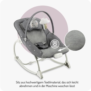 Balansoar pentru bebelusi MoMi LAPIS, 12 kg, 8 melodii, 3 moduri de vibratie - Img 6
