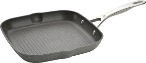 BALLARINI Salina Tigaie gratar, 28 cm, patrata, cu gura de scurgere, acoperire antiaderenta, potrivita pentru toate tipurile de sobe