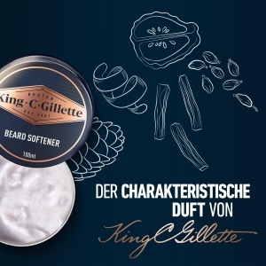 Balsam pentru barba King C. Gillette, 100ml, cu Argan si Cacao - Img 6