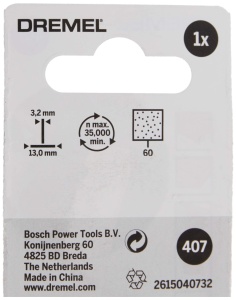 Banda de slefuire Dremel 407 cu suport, 13mm, granulatie 120 - Img 2