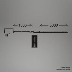 Banda LED Briloner 5m cu Telecomanda, RGBIC, Dimmabila, 24W - Img 9