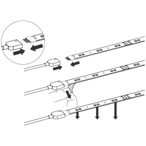 Banda LED EGLO Access 2m, autoadeziva, alba, cu telecomanda, dimabila - Img 5