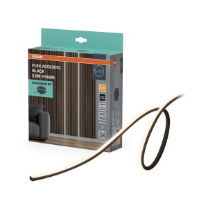 Banda LED Osram Flex Acoustic H10 mm 24W, 2.6m, Negru