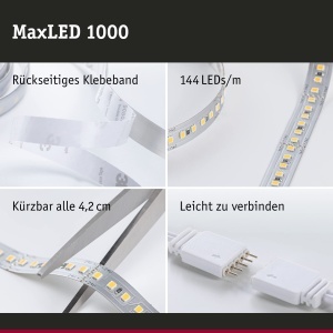 Banda LED Paulmann 705.85, 18W, Argintie, Extensibila pana la 4.2m - Img 4