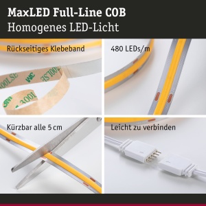 Banda LED Paulmann MaxLED 500, 3m, 19W, 1500lm, 2700K, Dimabila - Img 4