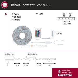 Banda LED Paulmann SimpLED 5m RGB 20W 450lm cu control Zigbee - Img 5