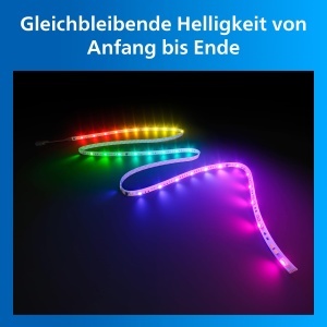 Banda LED RGBICWW Philips, 10 m, Lumina alba ajustabila, Control smart - Img 5