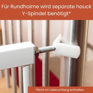 Bariera de siguranta hauck Open N Stop KD alb extensibila 96-101 cm fara gaurire - Img 4