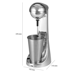 Barmani si spumante de lapte Clatronicr Aparat de smoothie Recipient din otel inoxidabil de 650 ml suport practic pentru pahare Blender 2 setari de vi - Img 8