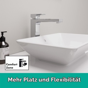 Baterie chiuveta hansgrohe Vernis Shape, crom, inaltime 190 mm, economisire apa - Img 2