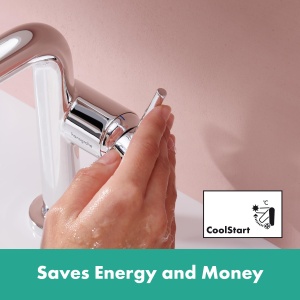 Baterie de chiuveta hansgrohe Tecturis S Fine, crom, EcoSmart, 110mm - Img 5