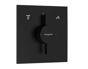 Baterie de dus hansgrohe DuoTurn E, 2 functii, Mattschwarz