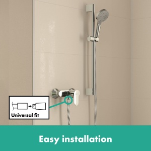 Baterie dus hansgrohe Vernis Blend, crom, un singur maner, 15.7 lmin - Img 3