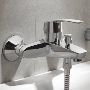 Baterie pentru cada GROHE Eurosmart, crom, cu control temperatura si debit - Img 3