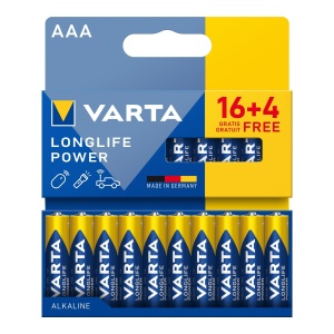 Baterii AAA VARTA Longlife Power, 20 buc, Alkaline, 1.5V, pentru dispozitive cu consum ridicat - Img 2