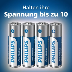 Baterii Alcaline Philips Ultra AAAAA, 40 bucati, design sigur - Img 2