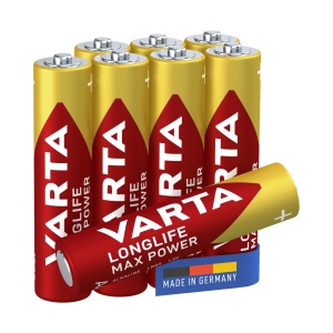 Baterii Alkaline AAA VARTA Max Power, 8 bucati, performanta ridicata - Img 1