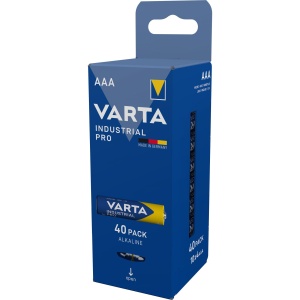Baterii Alkaline VARTA Industrial Pro AAA, 40 bucati, 1.5V, Made in Germany - Img 2