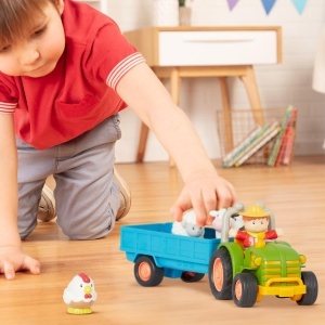 Battat Tractor cu Lumini si Sunete Set 7 Piese Jucarie pentru Copii 18 Luni - Img 2