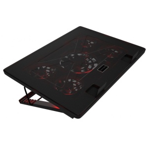 Baza de racire pentru laptopuri de gaming Mars Gaming MNBC2, 17.3 inch, 5 ventilatoare silentioase, LED rosu - Img 5