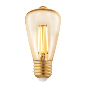 Bec LED E27 EGLO ST48, 3,5W, lumina calda, design vintage, dimabil