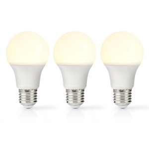 Bec LED Nedis LBE27A602P3 E27 8.5W 806 lm 2700K 3 bucati