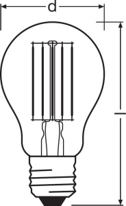 Bec LED OSRAM E27, Filament, 11W, Lumina Rece 4000K, Echivalent 100W - Img 3