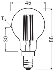 Bec LED Osram Energy Class, 3.8 W, lumina calda 2700 K, E14, set 6 buc - Img 5