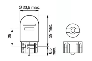 Becuri auto halogen Bosch W215W Pure Light, 12V, 215W, set 2 bucati - Img 4
