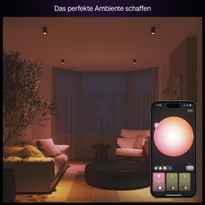 Becuri LED Smart Philips Hue Essential GU10 47W 2200K-6500K Dimabile 4 Bucati - Img 3
