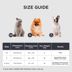 BEDSURE Pat pentru Animale O 50 cm Plus Culoare Gri Inchis Lavabil - Img 6