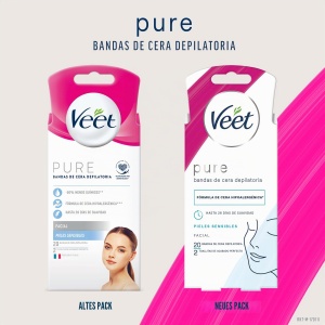 Benzi de ceara depilatoare pentru fata, pure, piele sensibila, 20 buc - Img 5