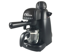 BEPER BC.002 Espressor Espressor, 800 W, 4 cani, ABS, Negru - Img 1