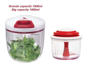 BEPER C107UTT002 Tocator manual cu franghie, Otel inoxidabil/ABS, Alb/Rosu - Img 6