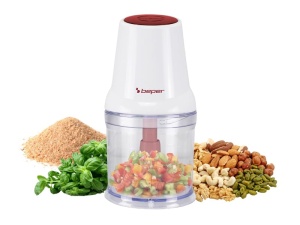 BEPER P102ROB010 Tocator cu lama dubla, 400W, recipient din plastic de 500 ml, lame din otel inoxidabil pentru zdrobire uniforma, sistem de siguranta si picioare antiderapante, sursa de alimentare cu fir, W - Img 1