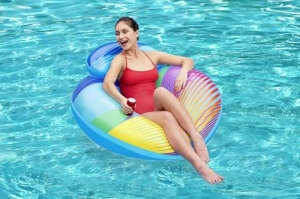 Bestway Schwimmring Swim Bright LED 254x142 cm - Img 11