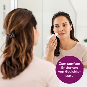 Beurer HL 16 Facial Shaver, aparat electric de indepartare a parului pentru femei, pentru indepartarea parului de pe fata, nas si urechi si pentru modelarea si tunderea sprancenelor, rapid si usor din mers - Img 2