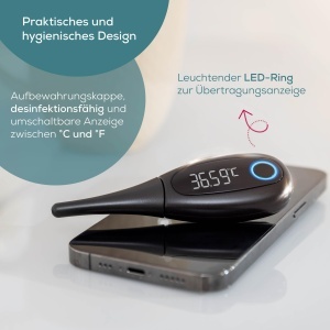 Beurer OT 30 BasalControl Smart, termometru bazal pentru monitorizarea ciclului, cu aplicatia Ovy cycle pentru contraceptie fara hormoni sau ca suport pentru fertilitate pentru planificarea familiala naturala, cu Bluetooth - Img 7