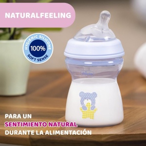 Biberon Chicco Natural Feeling 250 ml Anti-Colici Tetina Silicon 2 Luni - Img 6