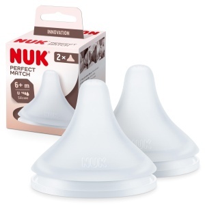 Biberon NUK Perfect Match cu Tetina Silicona, Anti-Colic, 2 Bucati