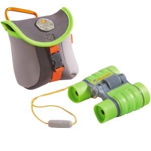 Binoclu pentru copii HABA Terra Kids, 4x marire, set complet cu husa