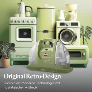 BISSELL Little Green, dispozitiv de curatare a tapiteriei, curatator de covoare pentru pete si murdarie de zi cu zi, aspirator de spalat, aspirator umed pentru covoare, tapiterie, masina si multe altele, motor puternic de 340 W, 4098N - Img 5