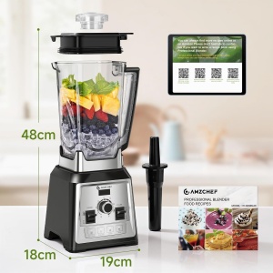 Blender AMZCHEF 2000W, Capacitate 2L, BPA-Free - Img 10