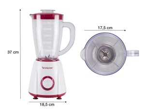 Blender Beper P102FRU501, 1.5 L, 400 W, 2 viteze functie puls - Img 3