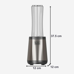Blender BlackDecker COMPACT TO-GO 500W, 600 ml, 4 cutite inox - Img 8