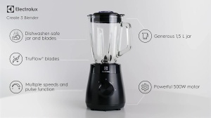 Blender Electrolux E3TB1-4GG, 1.5L, 500W, cu lame TruFlow - Img 2